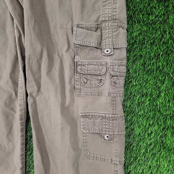 Columbia Utility Cargo Pants Womens 12 34x31 Faded Ripstop Baggy - Picture 4 of 16